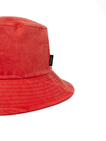 Siuvinėta gėlėta skrybėlė Paul Smith raudona