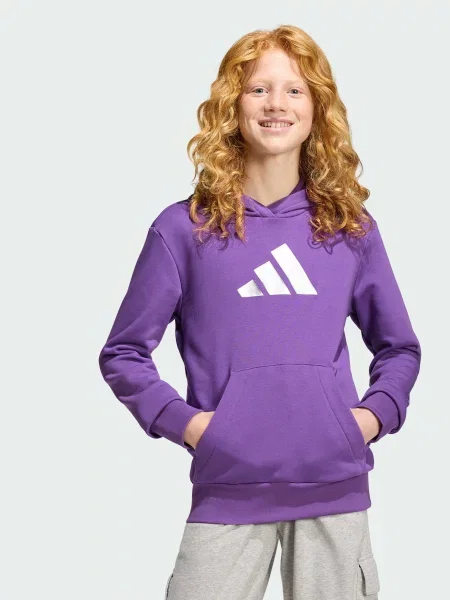 Дитяче Худі adidas комбінований верх фіолетовий