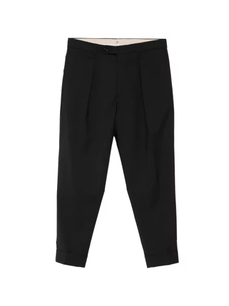 Pantaloni Berwich plisate negru