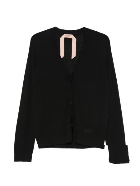 Cardigan N°21 cu decolteu în V negru