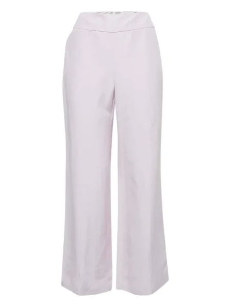 Krepové retro široké kalhoty Armani Vintage fialové