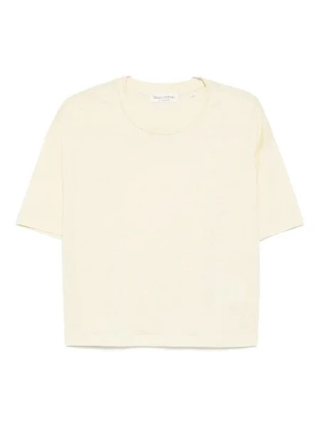 Tricou Marc O'polo de in cu decolteu rotund galben
