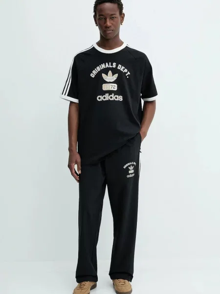 Спортивні штани adidas Originals OG Dept Tp з принтом чорний