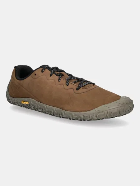 Обувки Merrell Vapor Glove 6 Leather кафяво