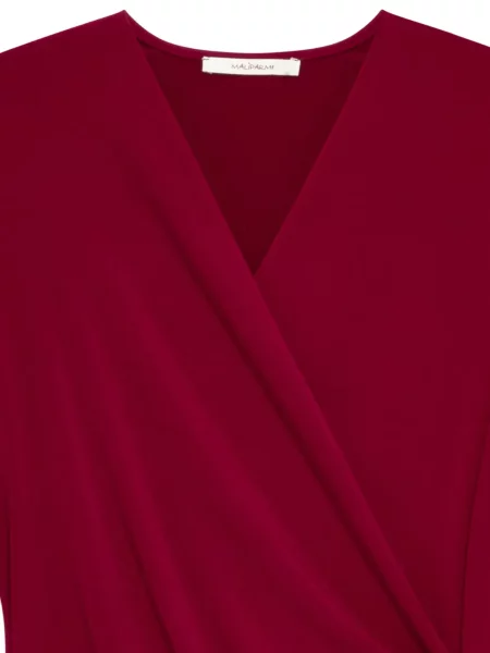 Tricou Maliparmi drapate plic roșu