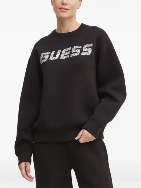 Hanorac Guess cu autograf negru