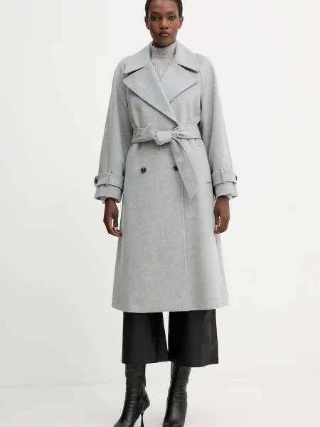Marella palton de lână gri