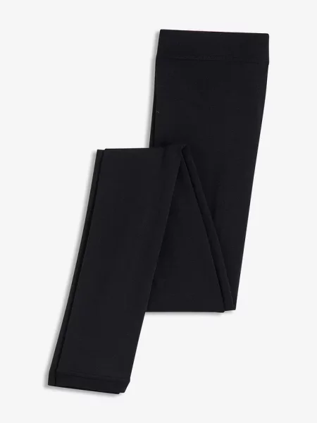 Legginsy termiczne z miękkim polarem DEN czarne