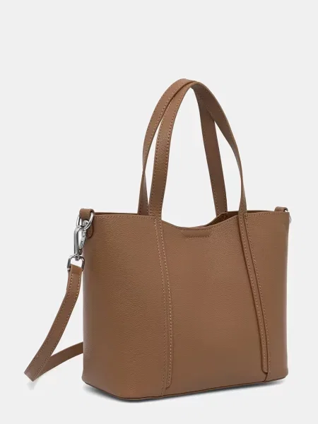Answear.LAB crossbody torbica usnjena rjava