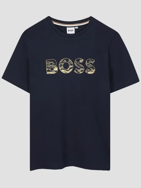 Детская футболка Boss синяя
