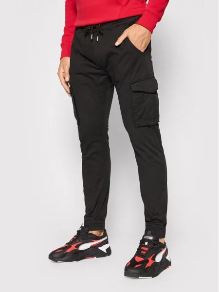 Alpha Industries Jogger kelnės Twill juoda