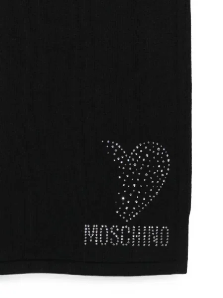 Шал Moschino със сърца черно