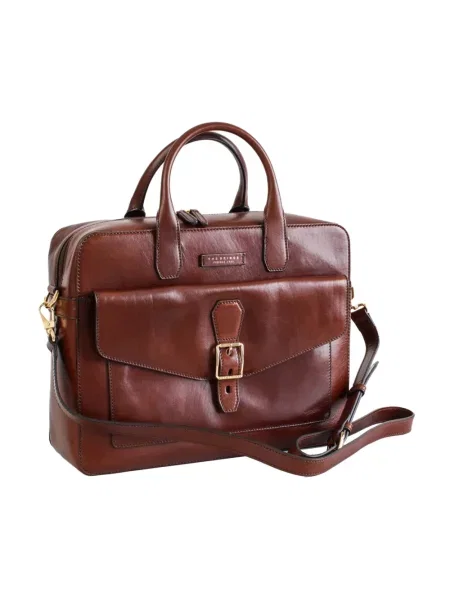 Torba crossbody The Bridge skórzana brązowa