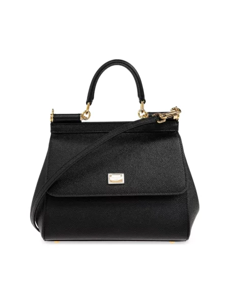 Torebka Dolce And Gabbana zamszowa czarna