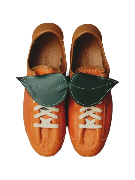 Sneakerși Jacquemus din piele tenis portocaliu