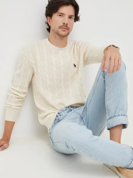 Polo Ralph Lauren pulover bărbați light bej
