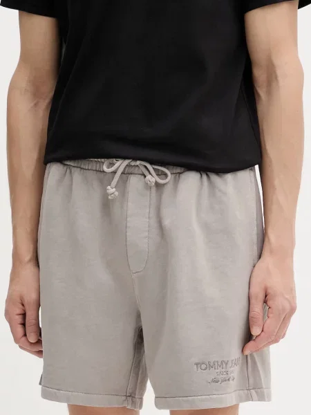Tommy Jeans sportske kratke hlače za muškarce od pamuka smeđa