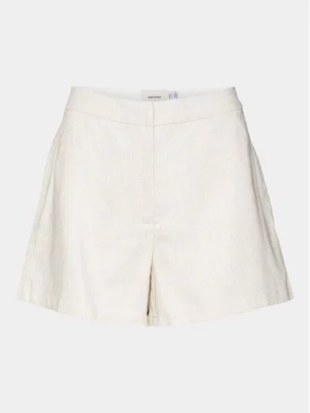 Vero Moda Шорти з тканини Florence Écru