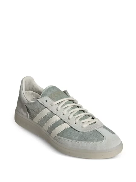 Semišové pruhované tenisky Adidas Spezial šedé