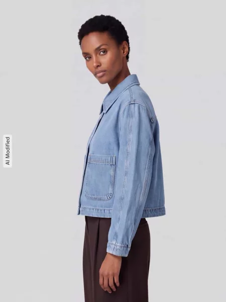 Kurtka jeansowa o kroju relaxed fit z czystej bawełny Marc O'polo Denim niebieska