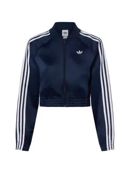 Adidas Originals bluza z kapturem Kobiety Sztuczne włókno S niebieski