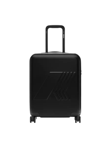 Walizka K-way z logo retro czarna