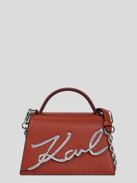 Geanta crossbody Karl Lagerfeld din piele maro