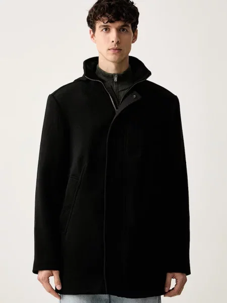 G-Star férfi kabát gyapjúval Garber Wool Trench fekete