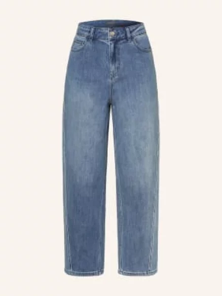 Elena Miro Džíny Mom Jeans Carol medium blue modré