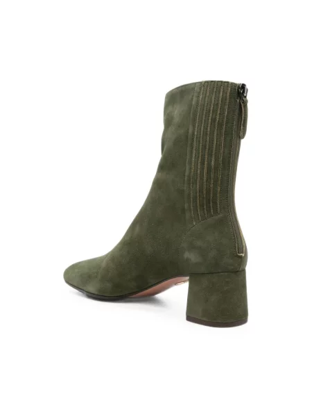 Botki Aquazzura skórzane zielone