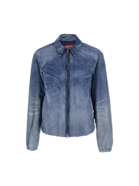 Kurtka jeansowa Diesel niebieska
