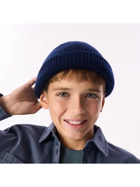 Reserved Gyapjú beanie sapka tengerészkék