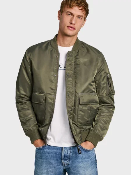 Джинсовая куртка Pepe Jeans зеленая