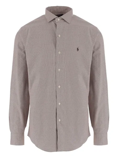 Kostkovaná košile Polo Ralph Lauren hnědá