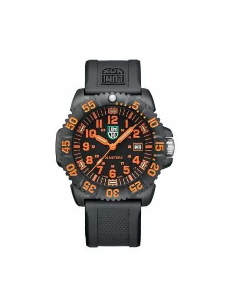 Lniany zegarek Luminox czarny