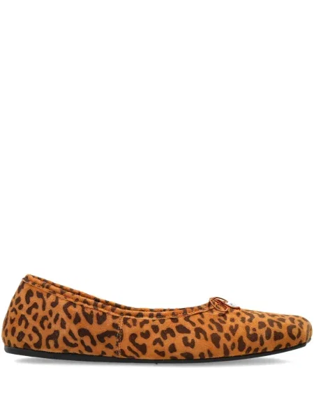Sneakerși Vivienne Westwood cu funde cu model leopard maro