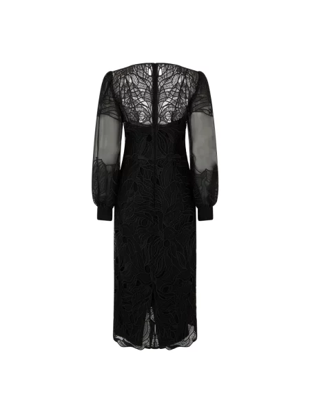 Sukienka midi Alberta Ferretti biznesowa czarna