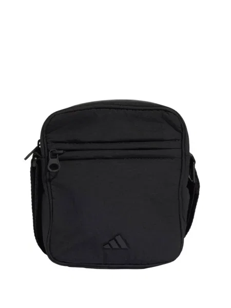 Geantă Adidas cu dungi cu imagine maro