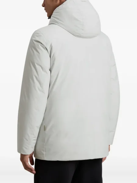 Geacă Woolrich cu glugă alb