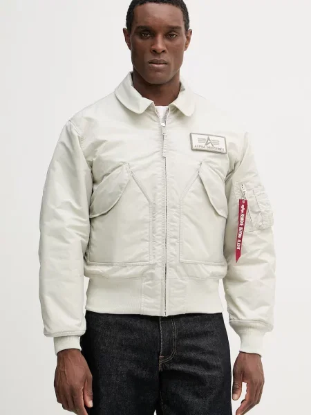 ALPHA INDUSTRIES Geacă de primăvară-toamnă CWU piatră gri