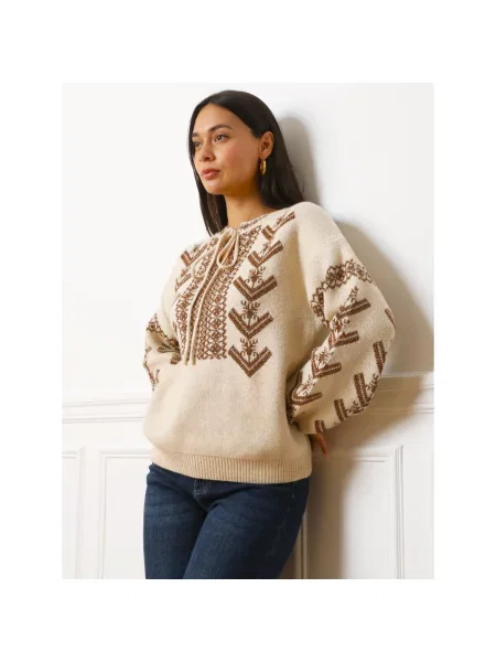 Pulover La Modeuse bej