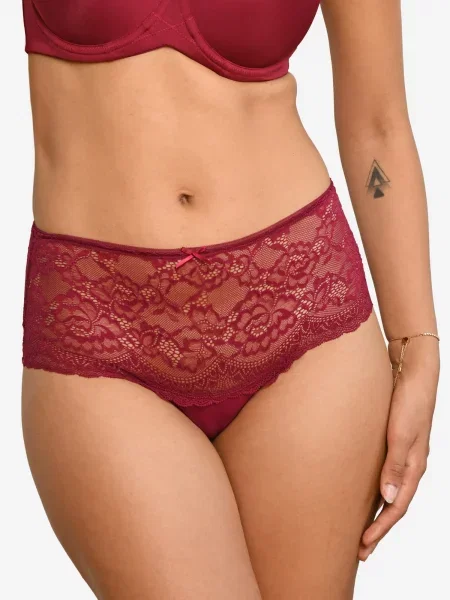 SugarShape Nohavičky Lace bordová