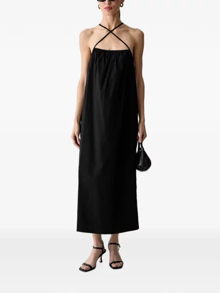 Rochie maxi Benetton cu bretele negru
