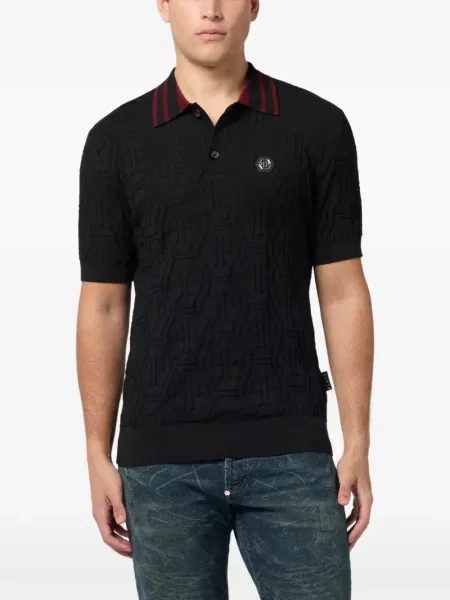Polo Philipp Plein tricotate negru