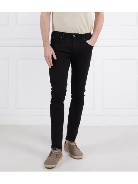Pepe Jeans London Blugi FINSBURY | Skinny fit negru