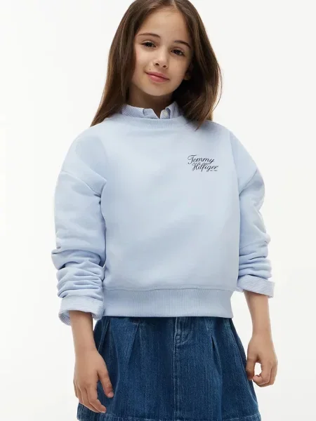 Tommy Hilfiger hanorac pentru copii cu albastru