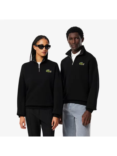 Lacoste Bluza Loose Fit czarny