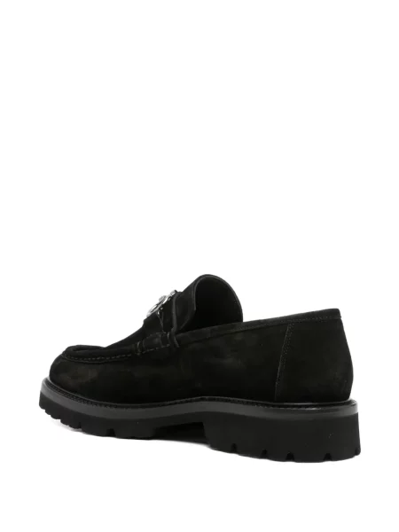 Pantofi loafer John Harrison din piele de căprioară negru