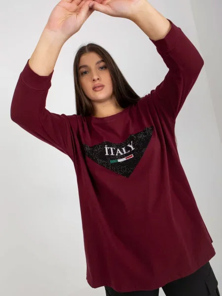 Bluză Fashionhunters violet