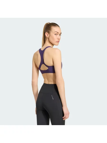 Biustonosz Adizero Run Medium Support biały